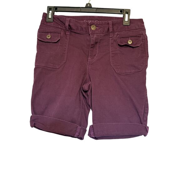 Faded Glory Pants - Faded Glory Purple Bermuda Women's Size 6